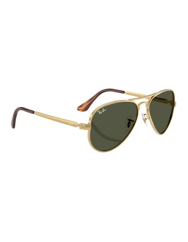 Aviator Max Metal Sunglasses in Gold image 4