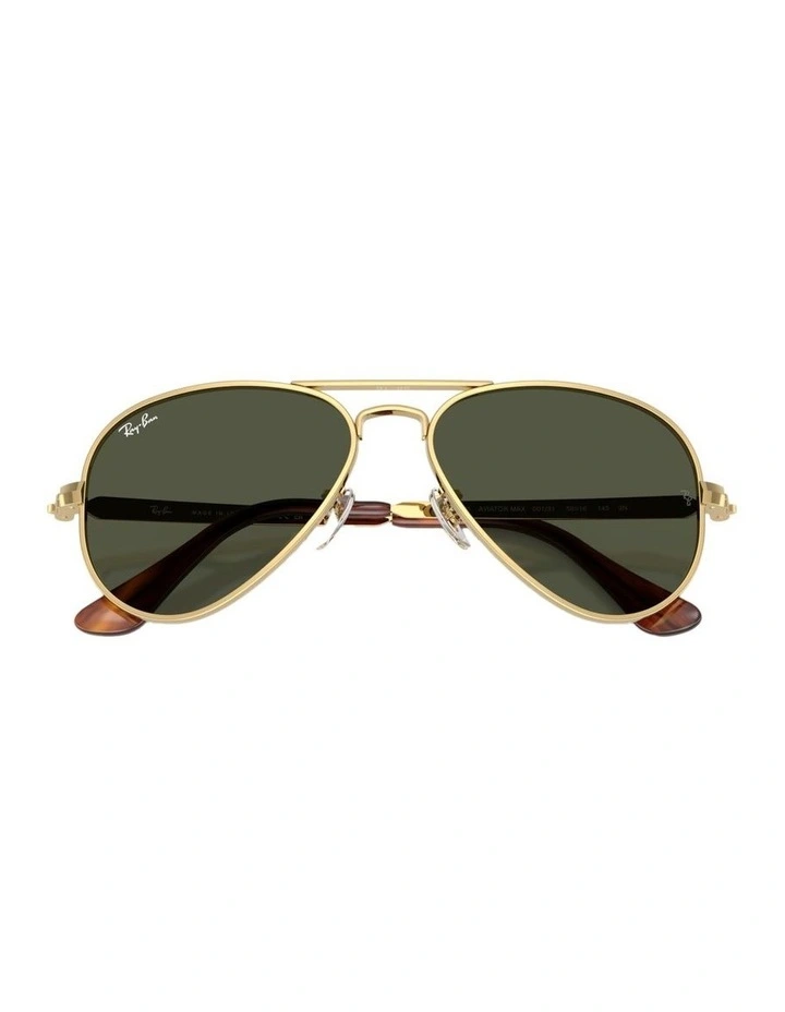 Aviator Max Metal Sunglasses in Gold image 3