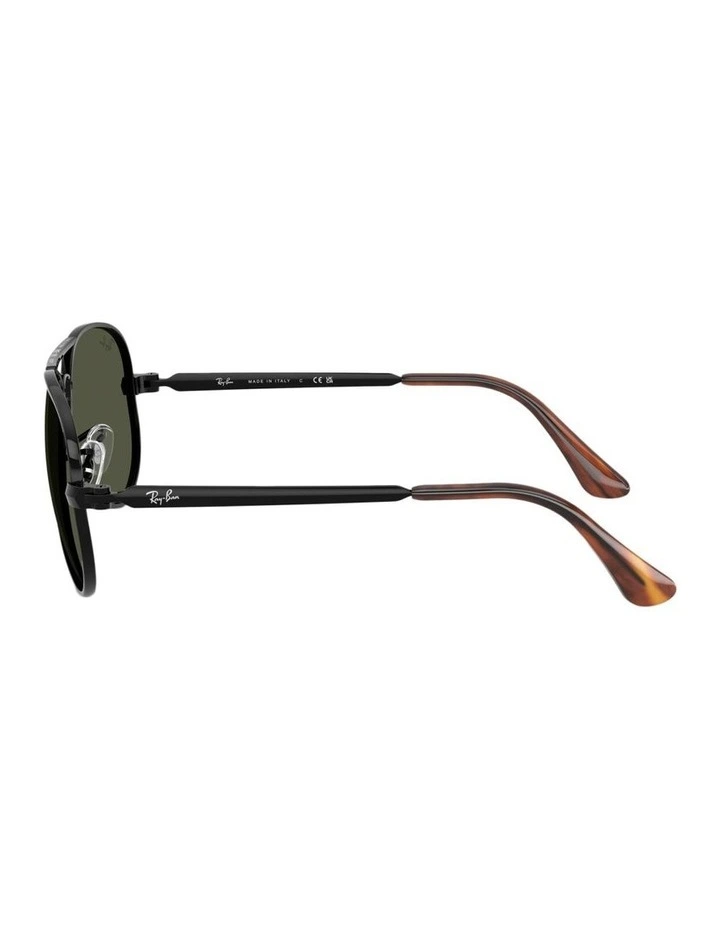 Aviator Max Metal Sunglasses in Black image 3