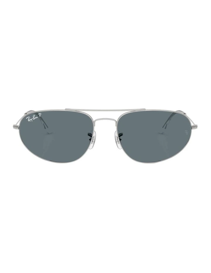 Explorer IV Metal Polarised Sunglasses in Silver image 2