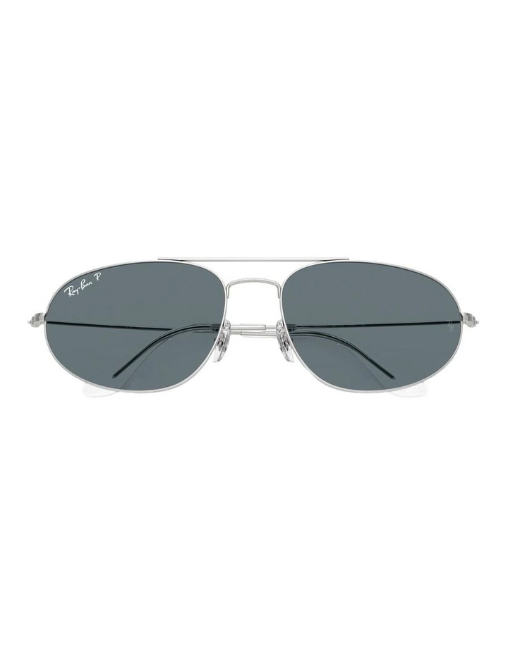 Explorer IV Metal Polarised Sunglasses in Silver image 4