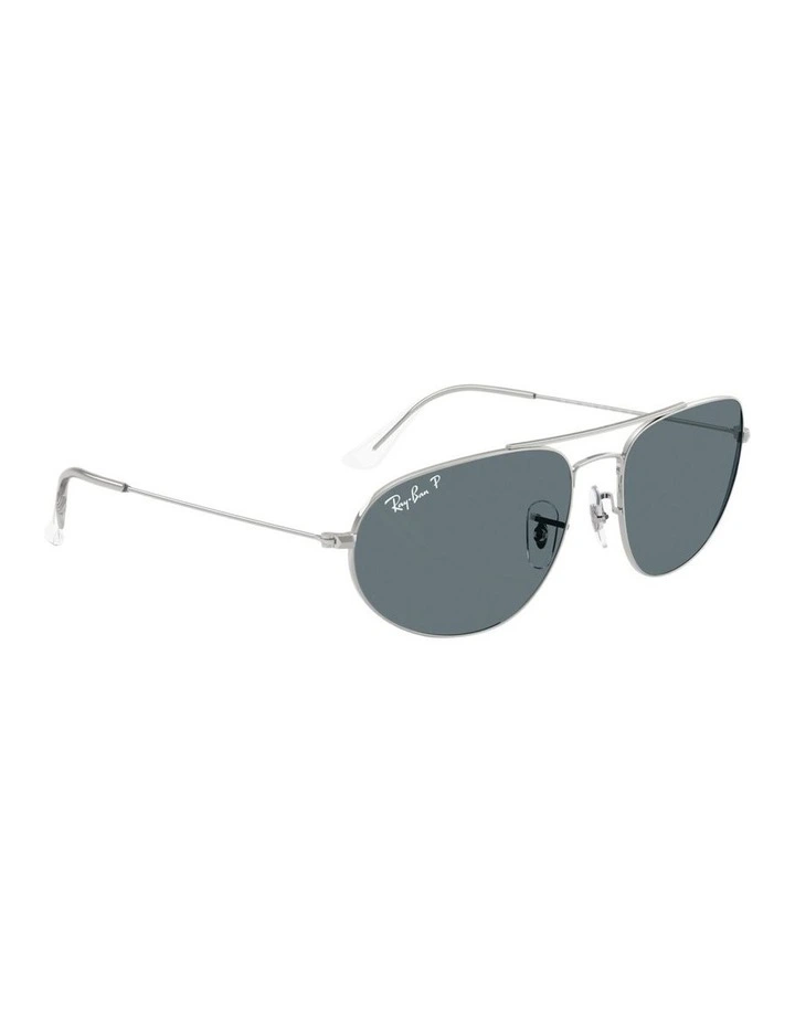Explorer IV Metal Polarised Sunglasses in Silver image 3