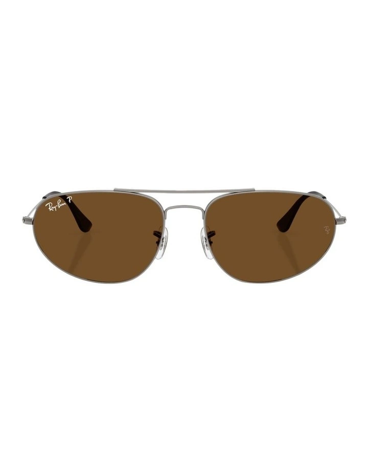 Explorer IV Metal Polarised Sunglasses in Silver image 2