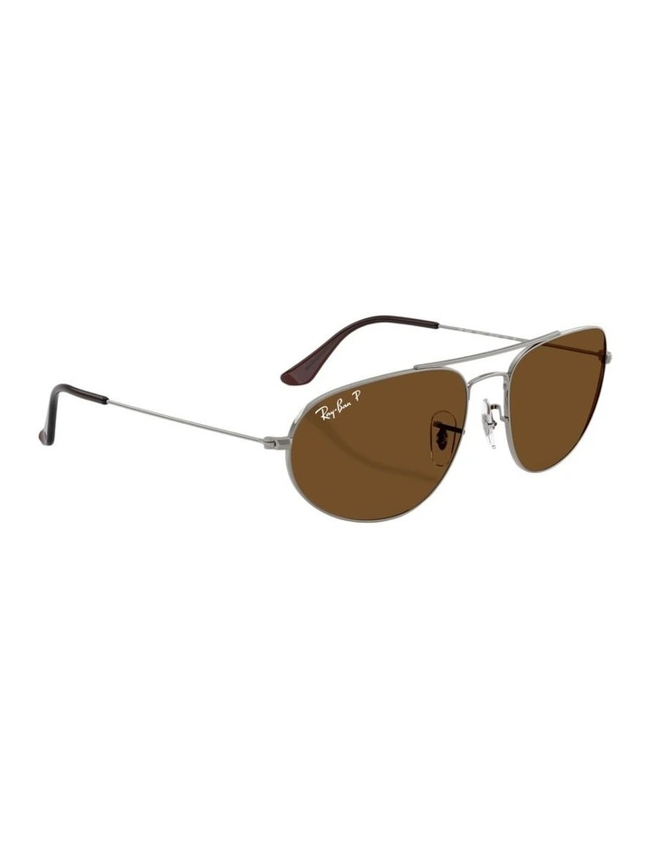 Explorer IV Metal Polarised Sunglasses in Silver image 5