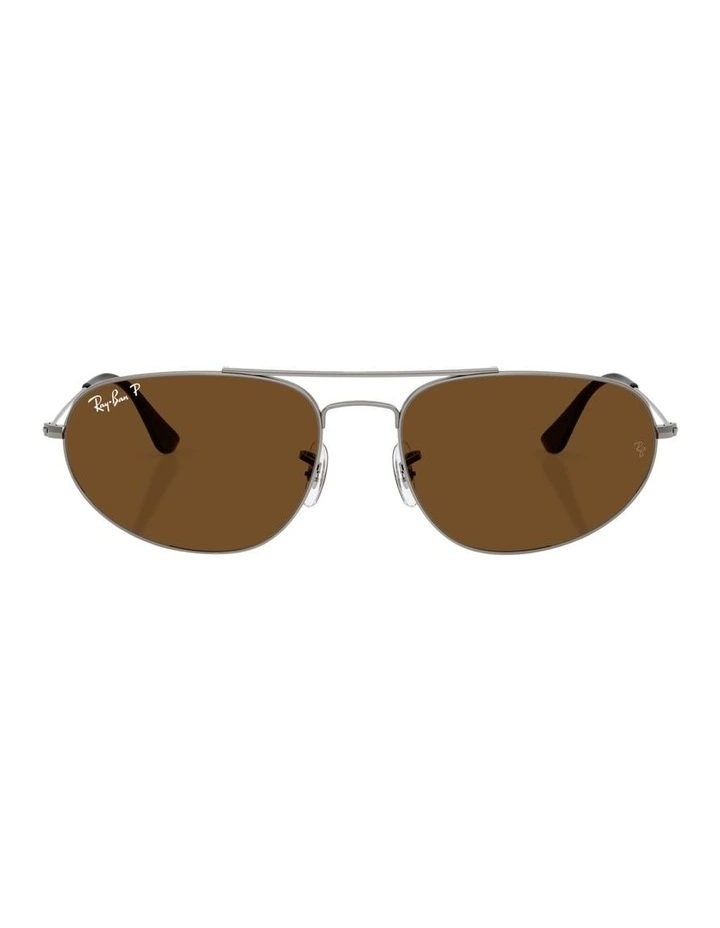 Explorer IV Metal Polarised Sunglasses in Silver image 2