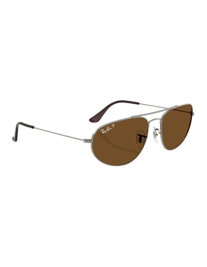 Explorer IV Metal Polarised Sunglasses in Silver image 5