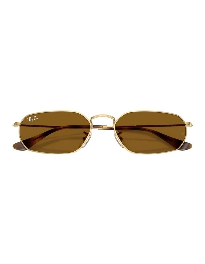 Metal Sunglasses in Gold image 4