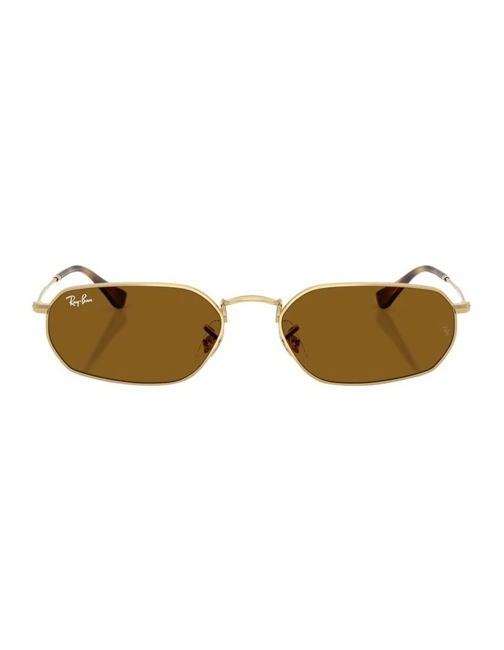 Metal Sunglasses in Gold image 2