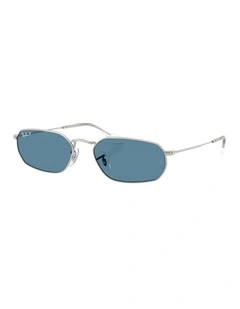 Chromance Metal Polarised Sunglasses RB3947CH in Silver