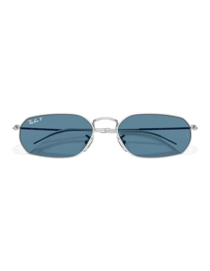 Chromance Metal Polarised Sunglasses RB3947CH in Silver image 4