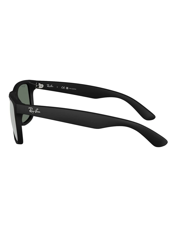 Justin Classic Nylon Polarised Sunglasses in Black image 3