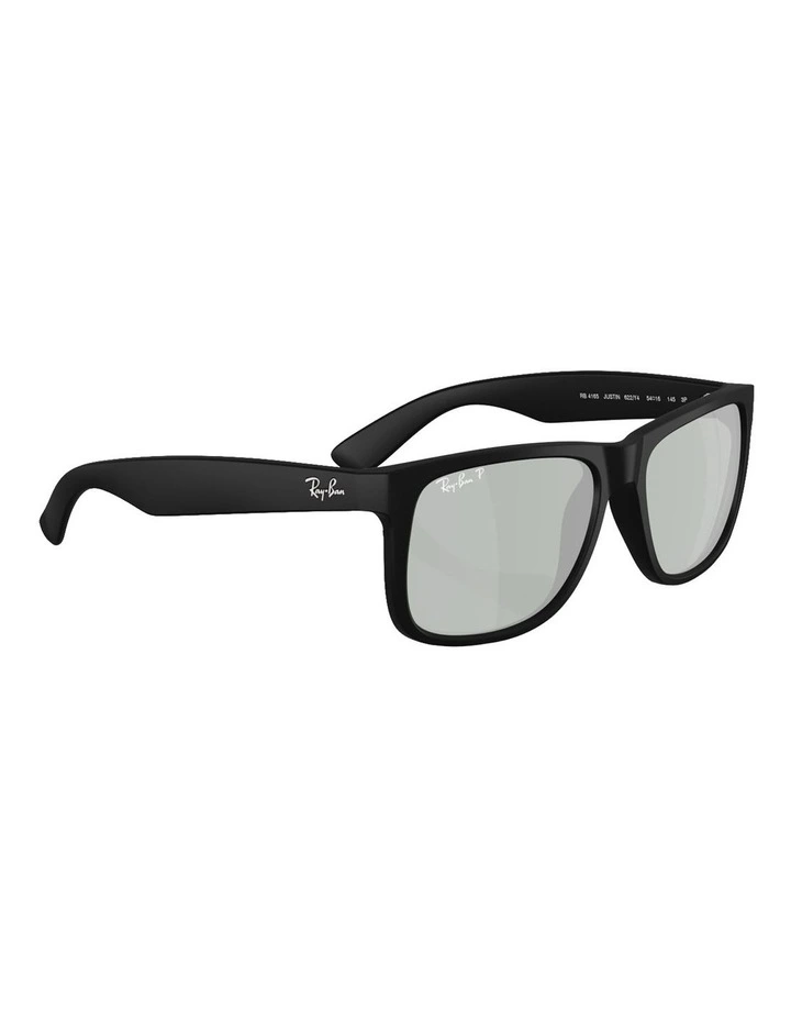 Justin Classic Nylon Polarised Sunglasses in Black image 6