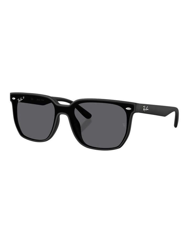 Nylon Polarised Sunglasses in Black image 1