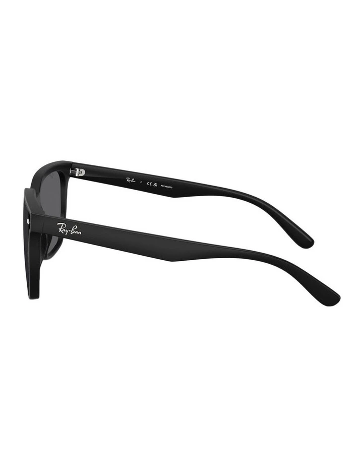 Nylon Polarised Sunglasses in Black image 3