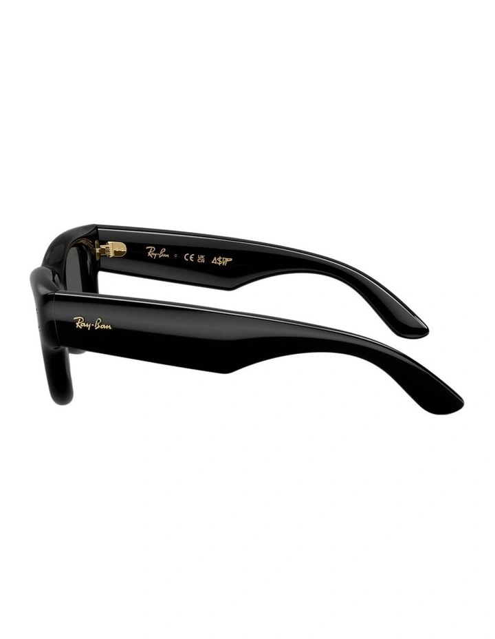 Wayfarer Puffer Nylon Sunglasses in Black image 2