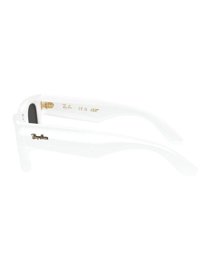 Wayfarer Puffer Nylon Sunglasses in White image 2