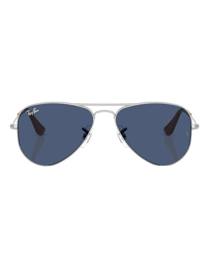 Aviator Metal Sunglasses in Silver image 2