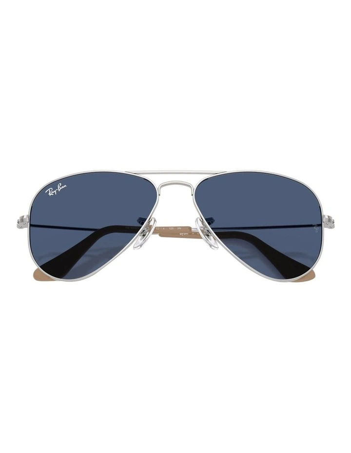 Aviator Metal Sunglasses in Silver image 5