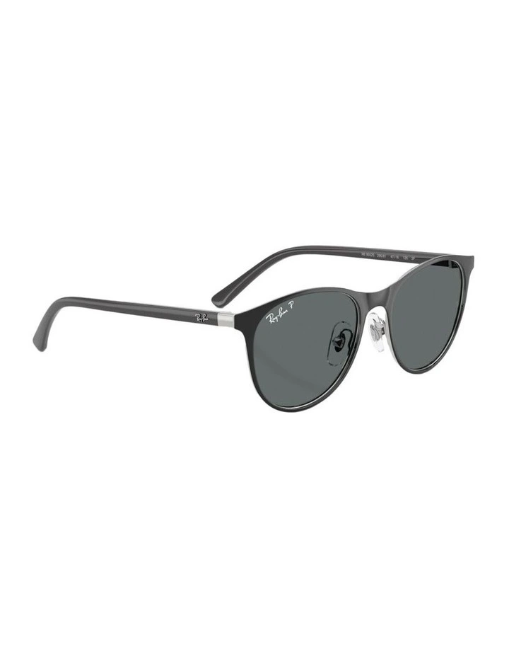 Metal Polarised Sunglasses RB9552S in Black image 4