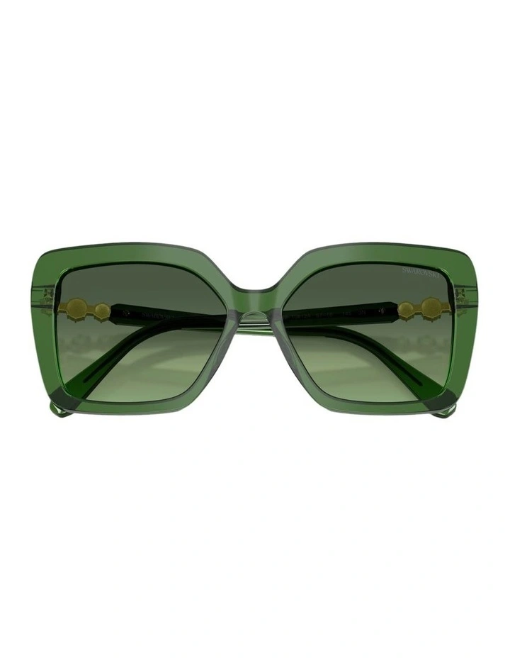Acetate Sunglasses in Green image 4