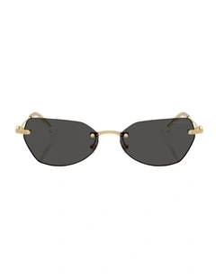 Metal Sunglasses in Gold
