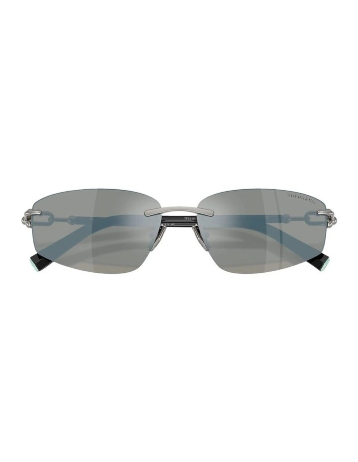 Metal Sunglasses in Silver image 3