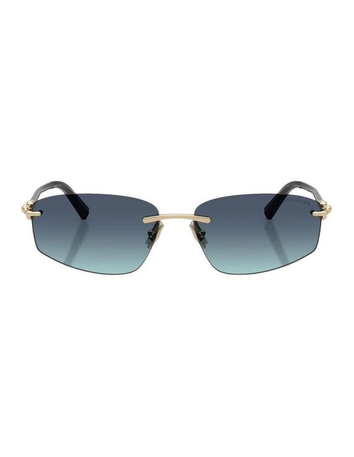 Metal Sunglasses in Gold image 2