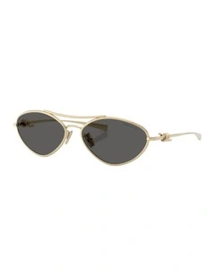 Metal Sunglasses in Gold