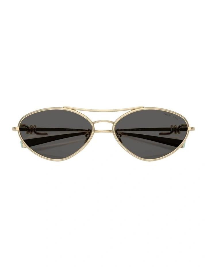 Metal Sunglasses in Gold image 4