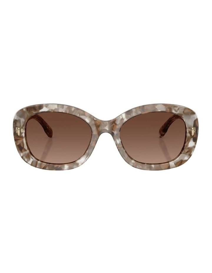 Acetate Polarised Sunglasses in Brown image 1