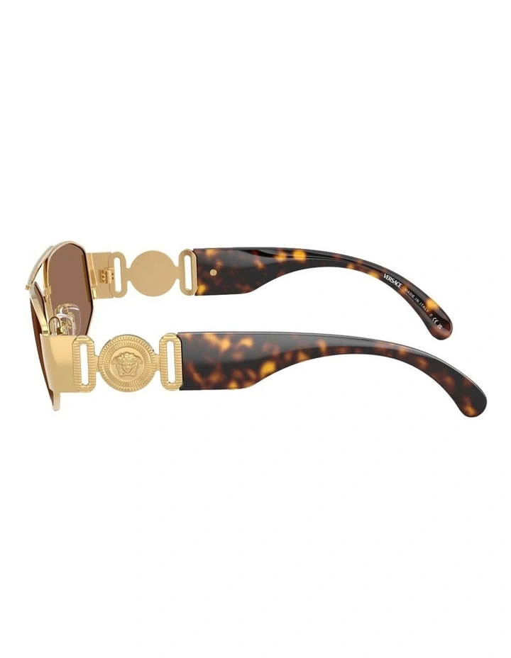 Metal Sunglasses in Gold image 3