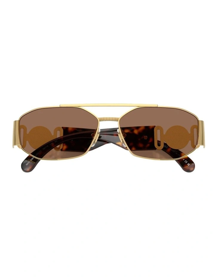 Metal Sunglasses in Gold image 5