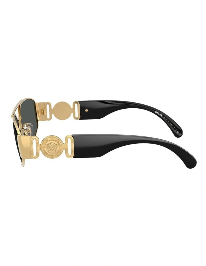 Metal Sunglasses in Gold image 3