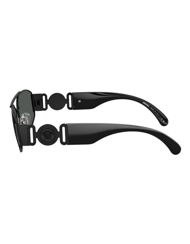 Metal Sunglasses in Black image 3