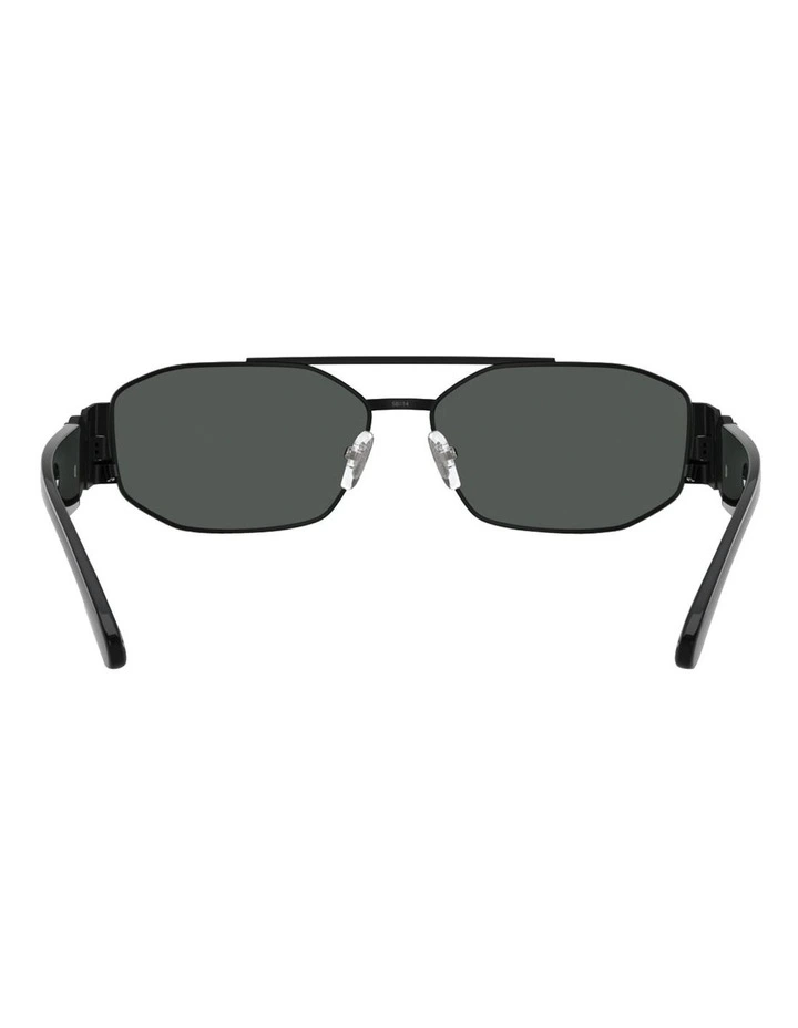 Metal Sunglasses in Black image 4
