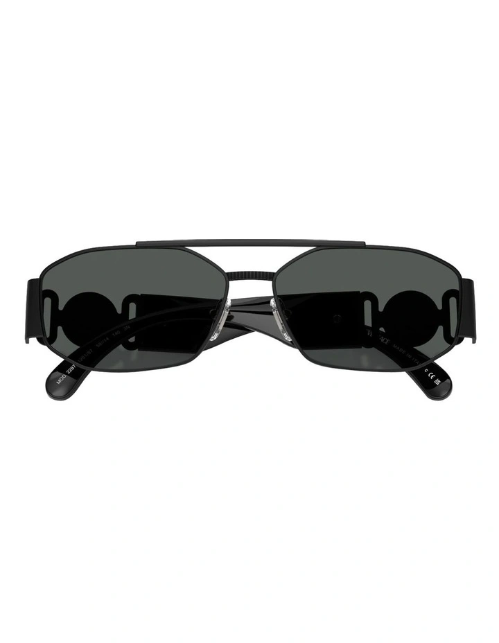 Metal Sunglasses in Black image 5