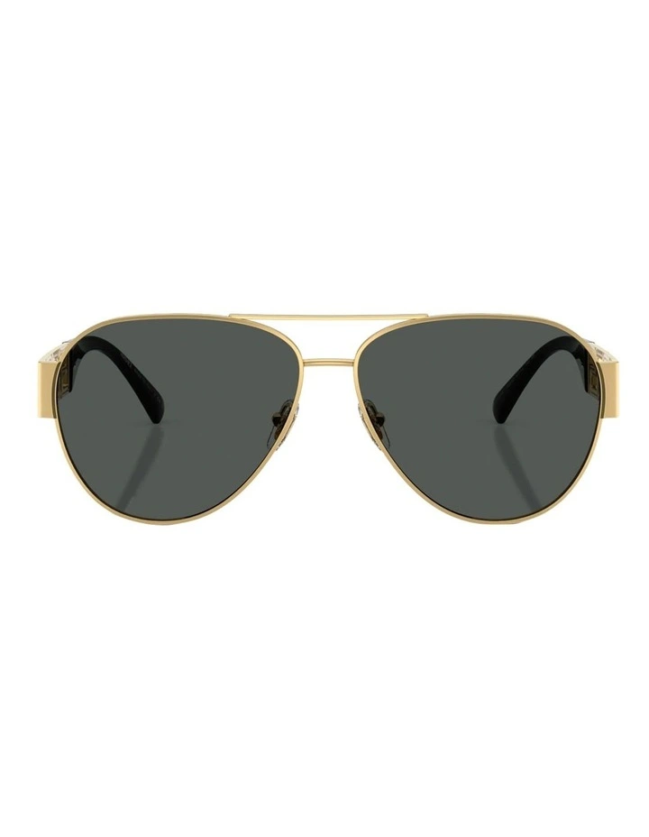 Metal Sunglasses in Gold image 2