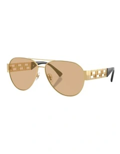 Metal Sunglasses in Gold