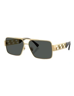 Metal Sunglasses in Gold