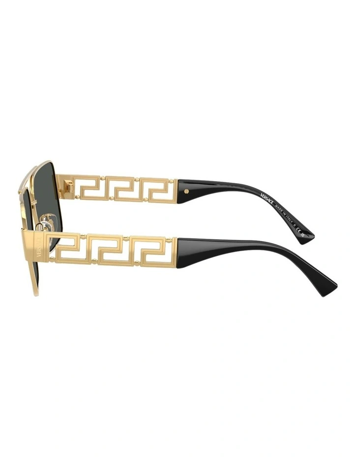Metal Sunglasses in Gold image 3