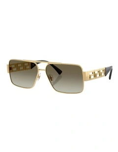 Versace  Metal Sunglasses in Gold