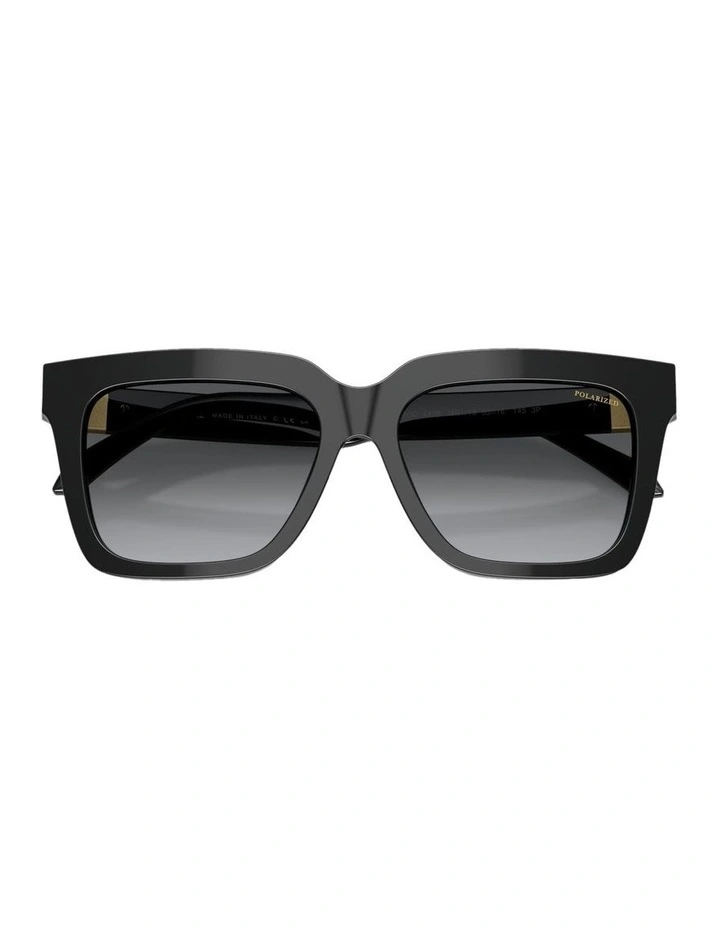 Acetate Polarised Sunglasses in Black image 4