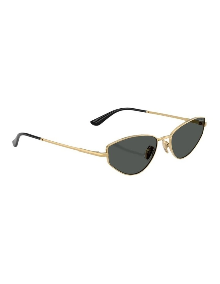 Metal Sunglasses in Gold image 4