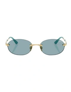 Metal Sunglasses in Gold
