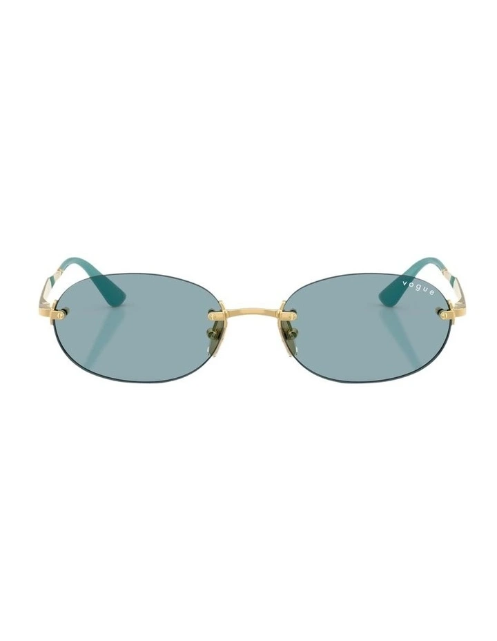 Metal Sunglasses in Gold image 1