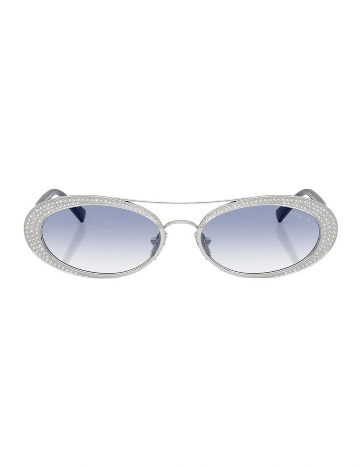 Metal Sunglasses in Silver image 2