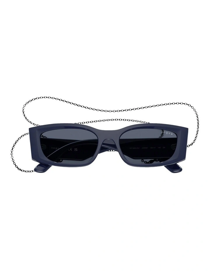 Nylon Sunglasses in Blue image 4