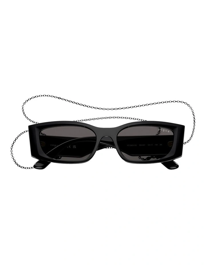 Nylon Sunglasses in Black image 4
