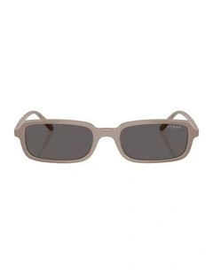 Nylon Sunglasses in Beige