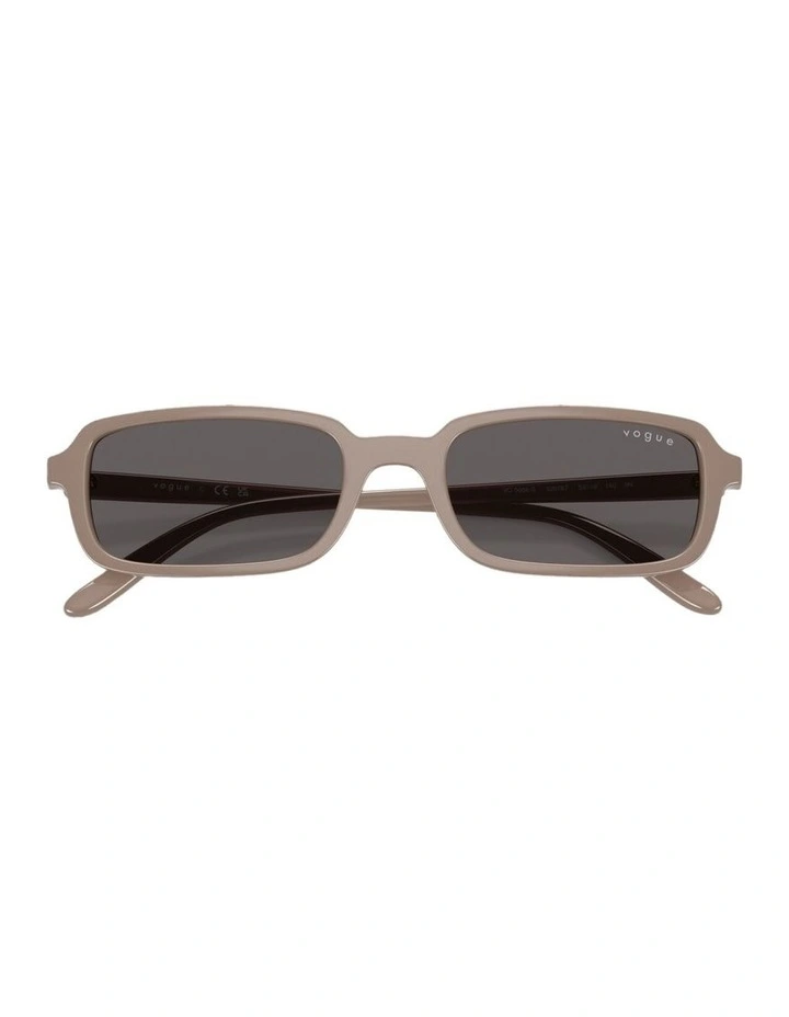 Nylon Sunglasses in Beige image 2